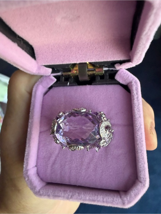 Jewelry - 14K WG Rose de France Amethyst Ring